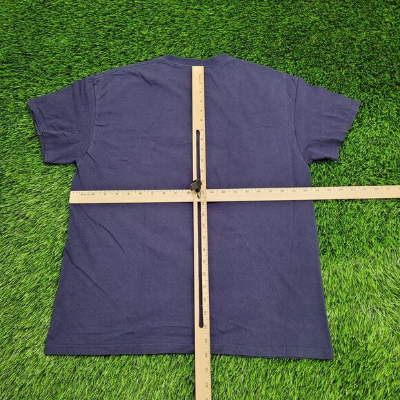 Lion Art Shirt Medium 20x26 Blue - Picture 3 of 11